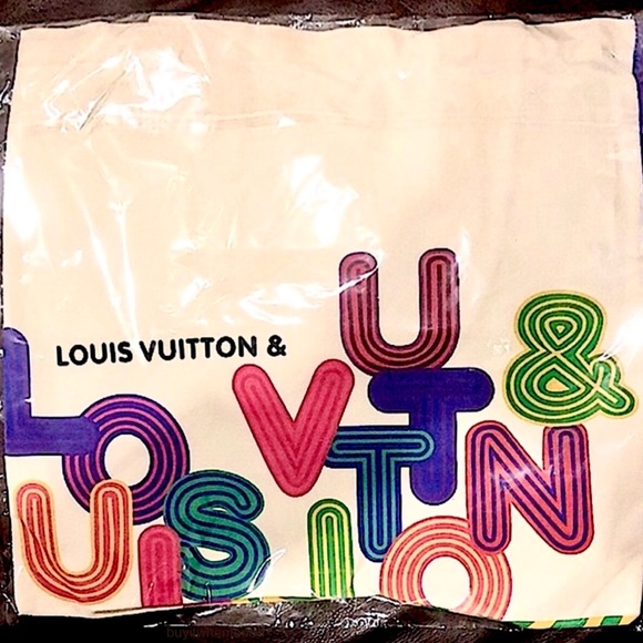 LOUIS VUITTON LV Double Sided Canvas Tote Bag From 2022 LV Shenzhen Exhibition - Picture 5 of 11